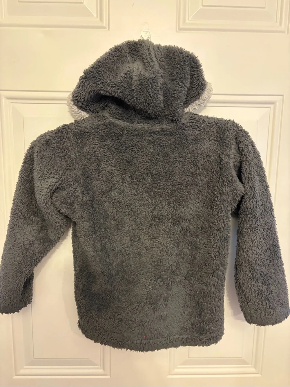 Patagonia Furry Friends Grey Hooded Fleece Jacket 5T